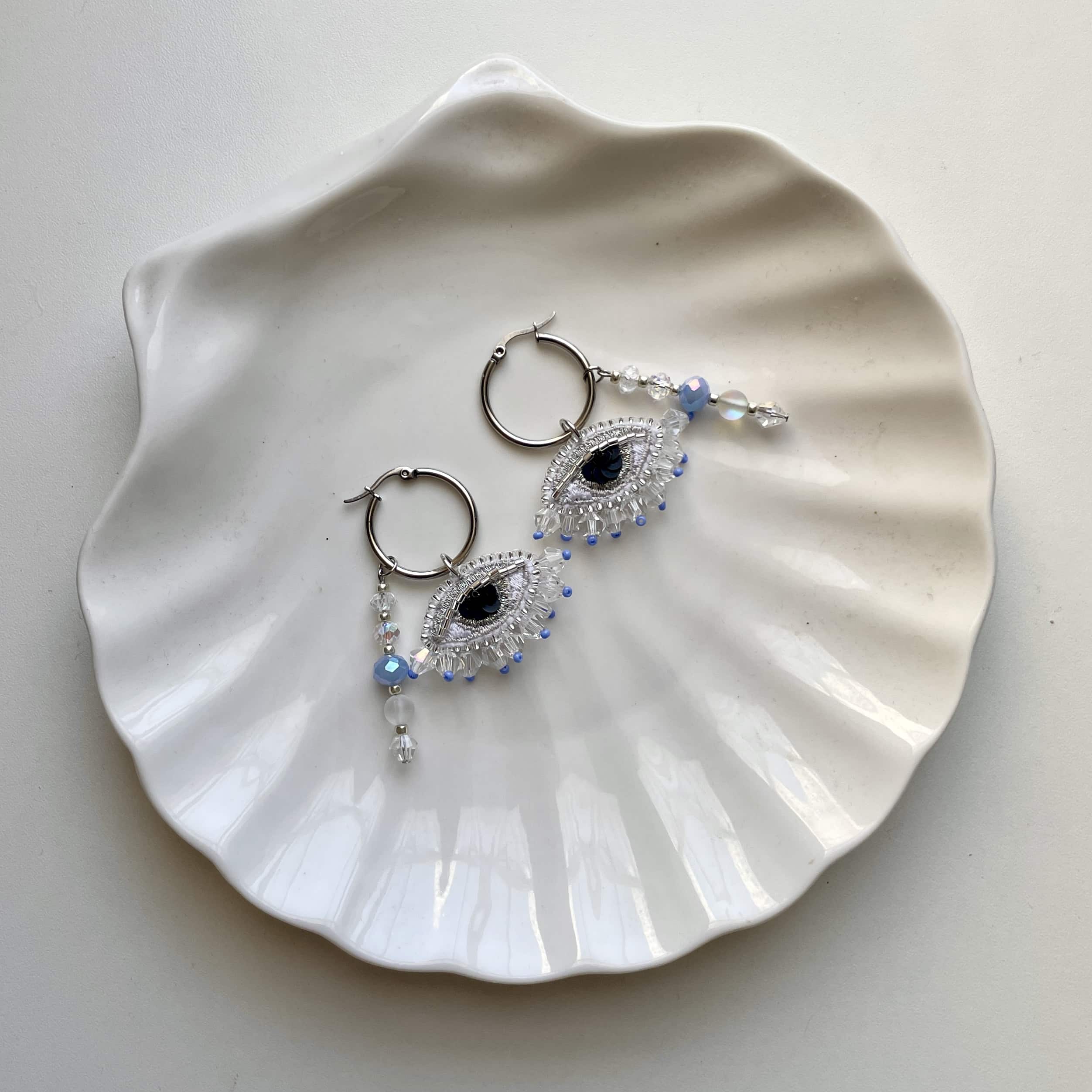 Aros Ojo turco intercambiables con colgantes 🧿 - Imagen 4